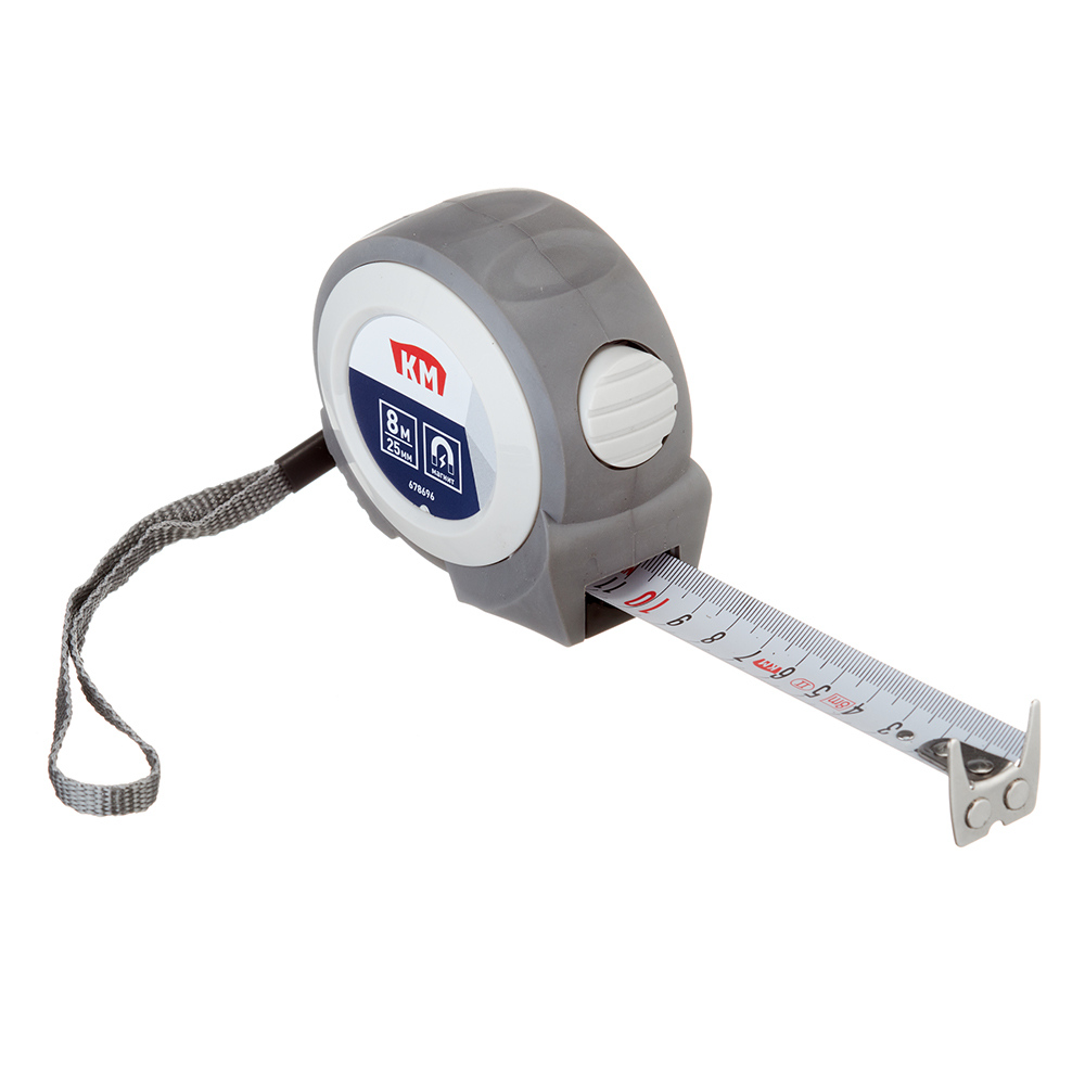 original-8025.jpg Рулетка КМ с автостопом магнитная 8 м x 25 мм — изображение 1