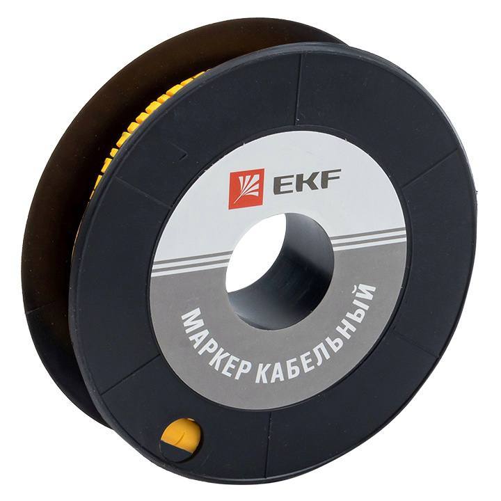 original-8055.jpg Маркеры кабельные (клипсы) EKF PROxima 4,5-8,6 мм цифра 2 желтые (350 шт.) (plc-KM-6-2) — изображение 1