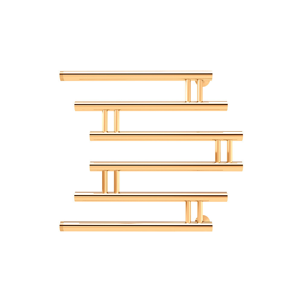 original-8118.jpg Полотенцесушитель водяной Indigo Zip 600х600 мм фокстрот с боковым подключением 500 мм золото — изображение 1