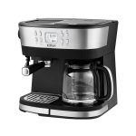 Кофейная станция рожковая Kitfort КТ-771 черная/серебро