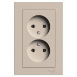 Розетка Systeme Electric AtlasDesign встраиваемая песочная (ATN001220)