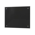 Панель стеновая закаленное стекло для кухни 500х600х4 мм черная