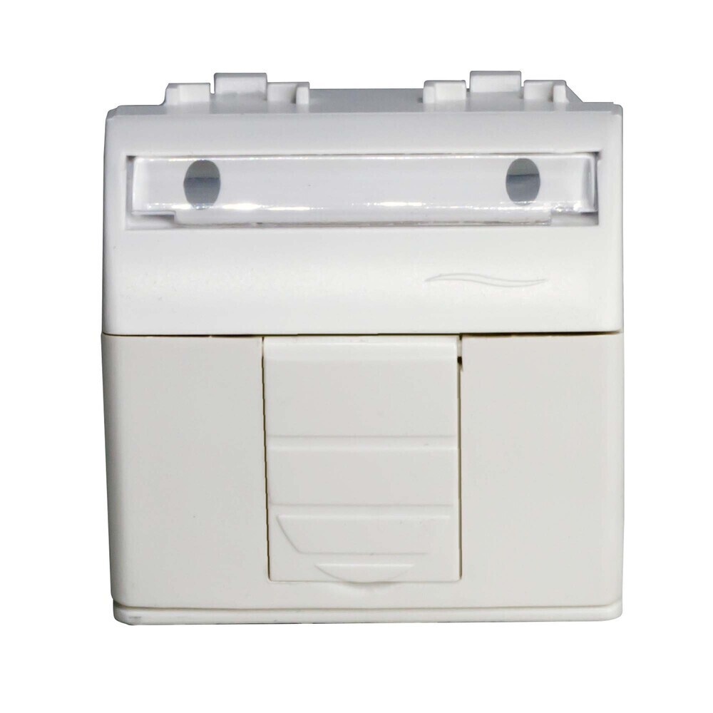 original-8364.jpg Розетка для кабель-канала компьютерная DKC Brava белая RJ45 1 модуль (76655B) — изображение 1