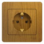 Розетка Systeme Electric Glossa встраиваемая дуб (GSL000542)