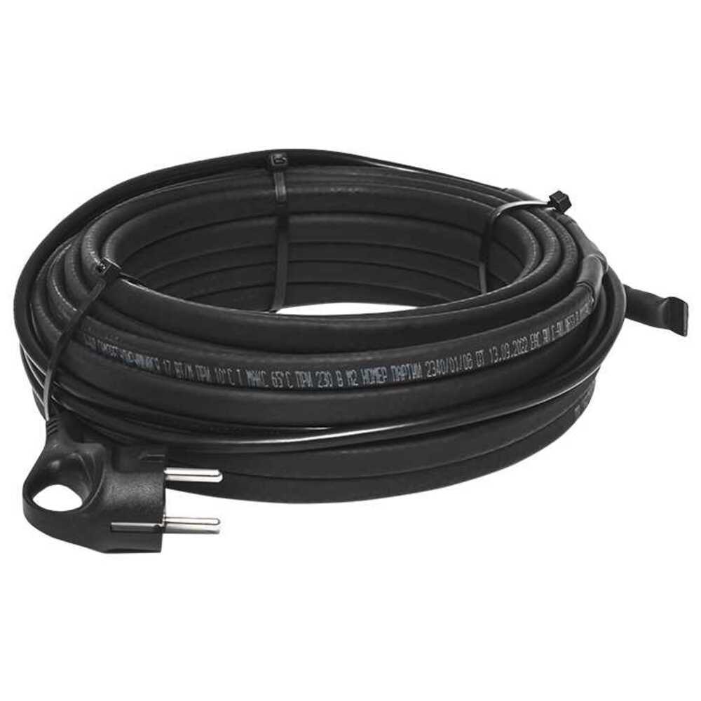 original-8411.jpg Кабель греющий саморегулирующийся для труб EKF StopFrost 136 Вт 8 м для обогрева трубопровода (SF-17-8) — изображение 1