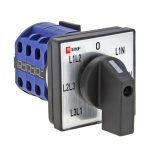 Переключатель кулачковый EKF PROxima ПК-1-64 10А для вольтметра 400 В 1НО+1НЗ IP20 7P серый (pk-1-64-10)