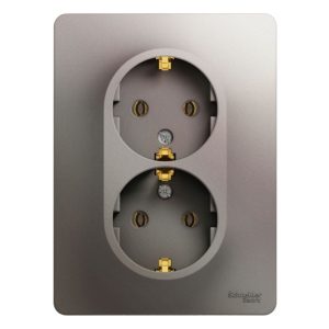 Розетка Systeme Electric Glossa встраиваемая платина (GSL001224)