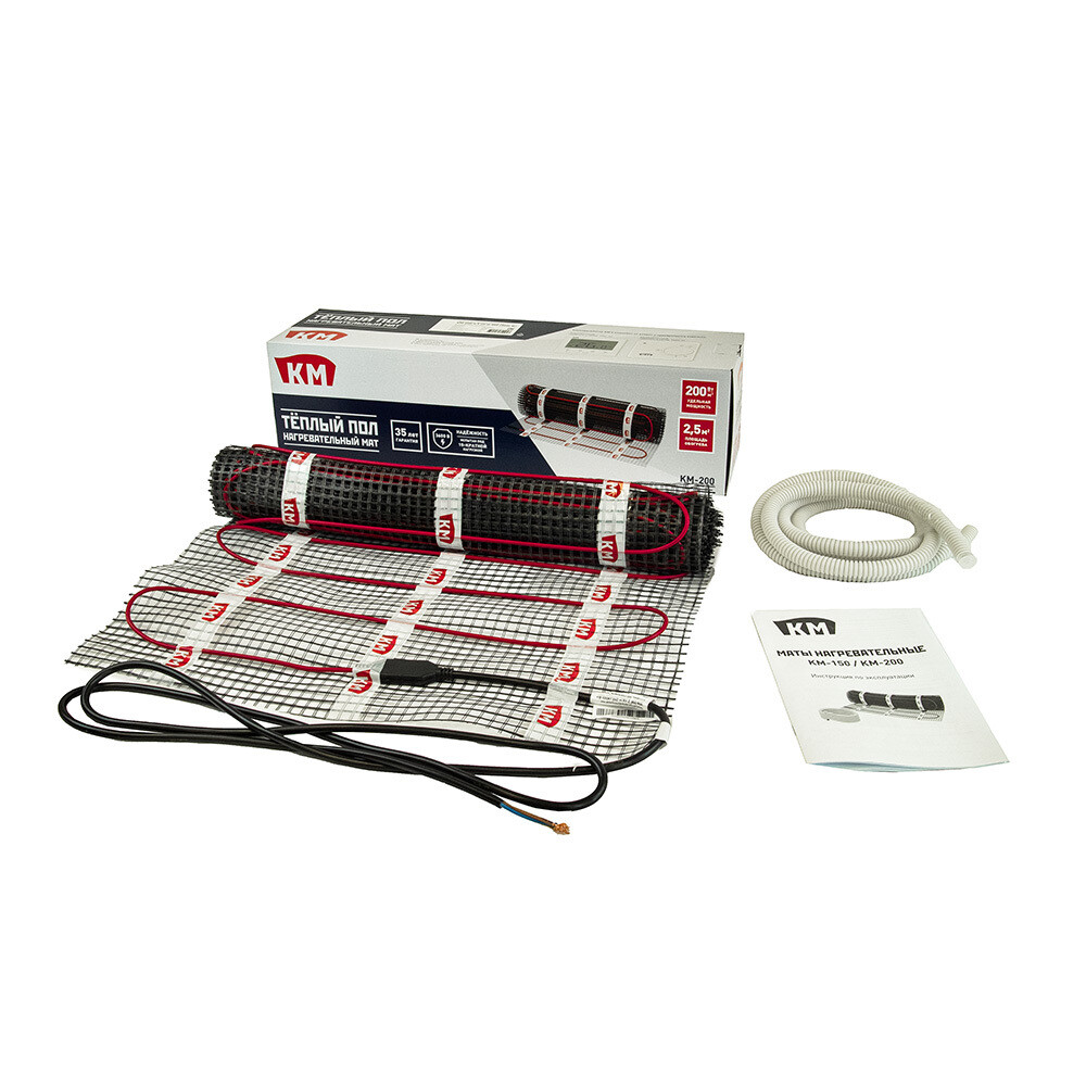 original-847.jpg Теплый пол нагревательный мат КМ-200 2,5 кв.м 200 (500) Вт — изображение 1