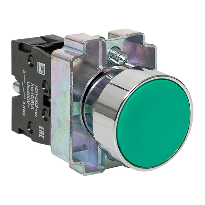 original-8480.jpg Кнопка EKF PROxima BA31 230 В IP40 металлическая зеленая (xb2-ba31) — изображение 1