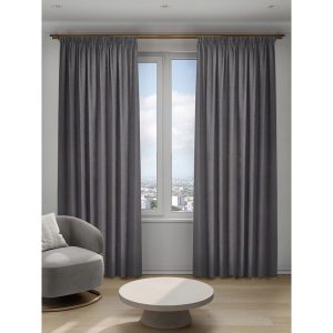 Штора канвас темно-серая 200х280 см Decofest Софи (153.738)