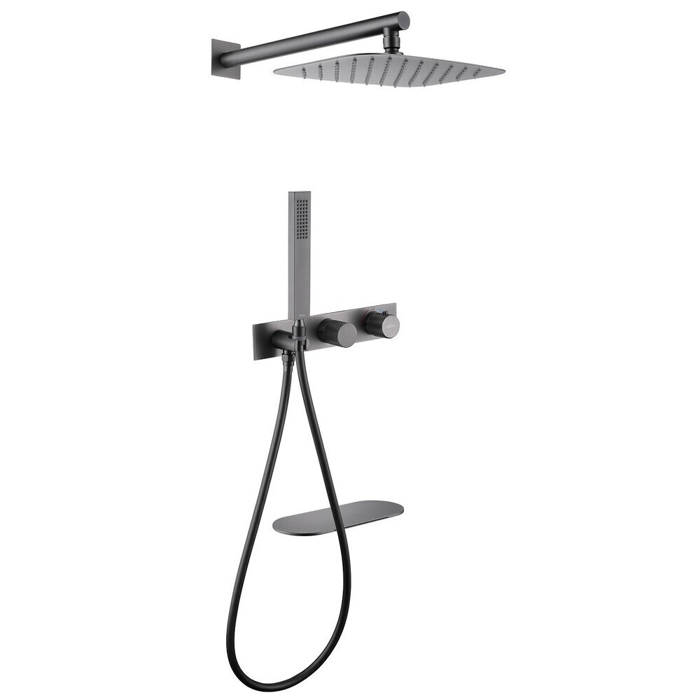 original-8647.jpg Душевая система Abber Rund встраиваемая с верхним душем с лейкой со смесителем никель (AF8750NG) — изображение 1