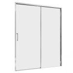 Душевая дверь Abber Komfort стекло прозрачное 150х200 см профиль хром 8 мм раздвижная (AG93150)