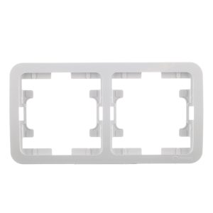 Рамка Makel Mimoza двухместная белая (22012)