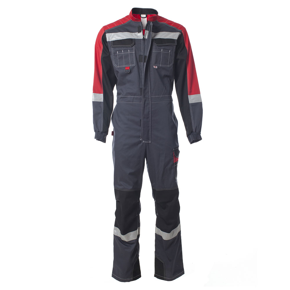 original-889.jpg Комбинезон защитный Спрут Формула 48-50 рост 170-176 см серый/красный — изображение 1