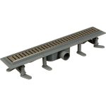 Лоток душевой Terma Light Грейд с комбинированным затвором 600х60 мм d40/50 мм решетка из нержавеющей стали (34121)