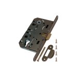 Замок врезной AGB EV для межкомнатной двери под цилиндр бронза