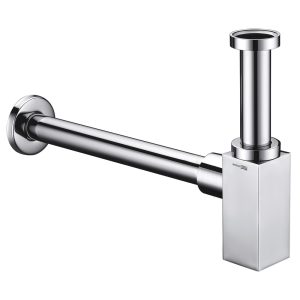 Сифон для раковины WasserKraft 1 1/4х32 мм без выпуска с соединением 32 мм хром (A072)