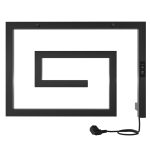 Полотенцесушитель электрический Indigo Lira 405х600 мм 89 Вт с терморегулятором черный муар