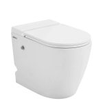 Унитаз напольный приставной Abber Bequem с сиденьем дюропласт микролифт с импульсным смывом (AC1115P)