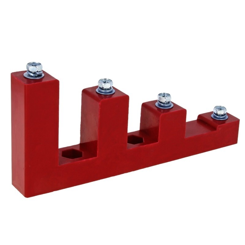 original-9575.jpg Изолятор угловой EKF PROxima Лесенка IP30 900 А с болтом и шайбой пластиковый красный (2 шт.) (plc-sl-900) — изображение 1