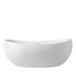 Ванна акриловая Abber 170х80 см отдельностоящая с ножками (AB9236)